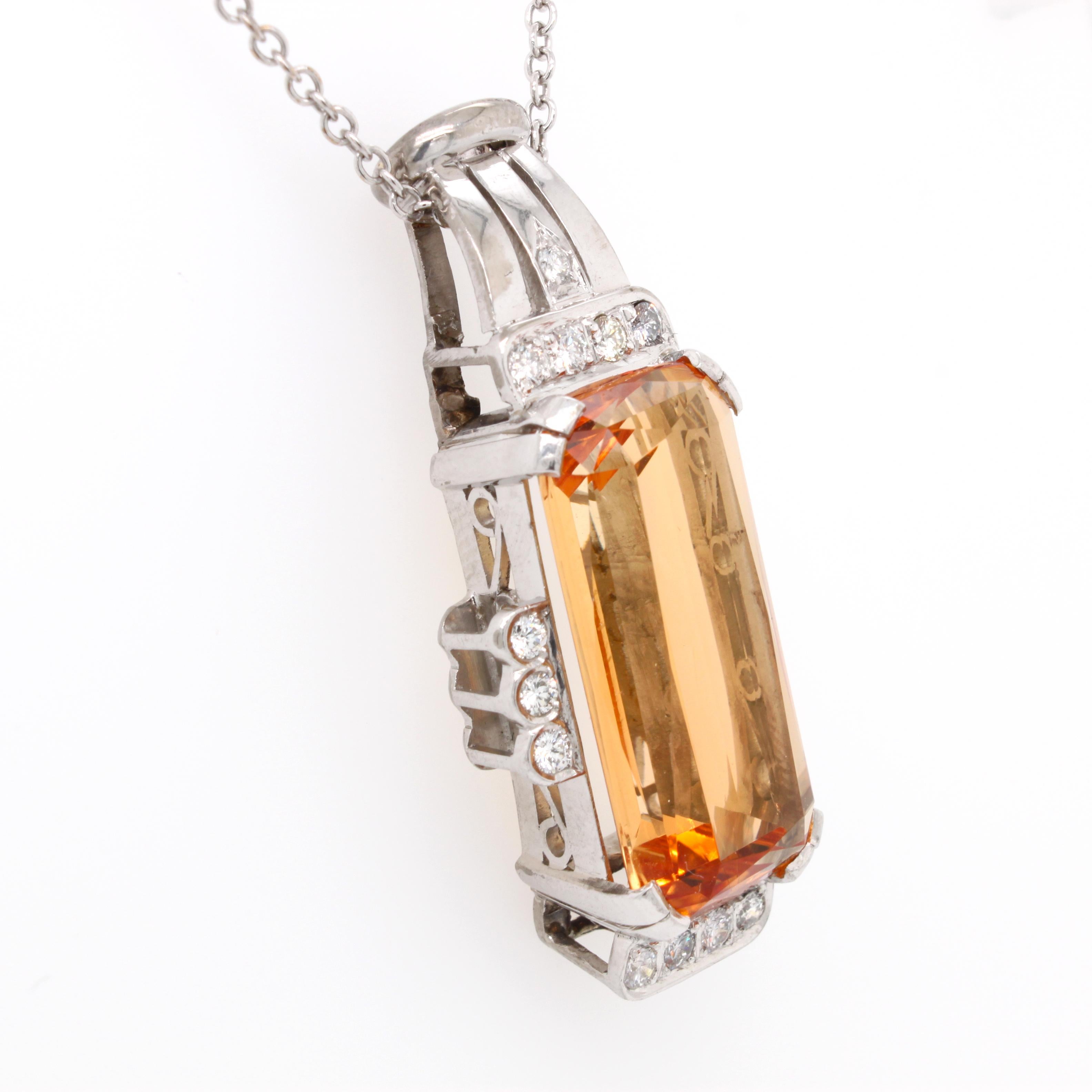 imperial topaz pendant