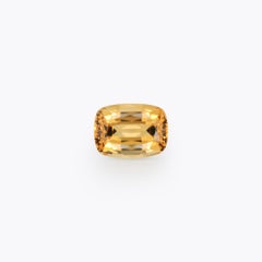 Imperial Topaz Ring Gem 5.14 Carat Cushion Loose Gemstone