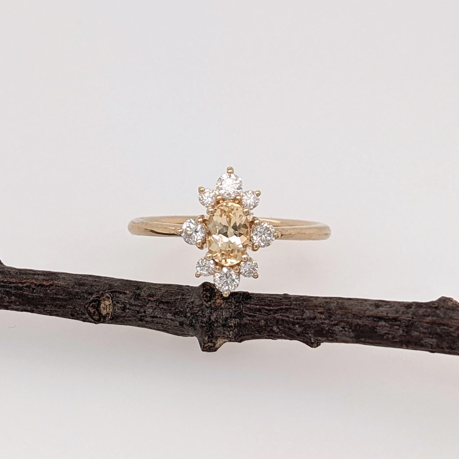 Adorable bright Yellow Topaz ring with a 14k Yellow Gold setting and natural Diamond accents. A cute and dainty piece for that person that fills your life with golden light!

Specifications

Item Type: Ring
Center Stone: Imperial Topaz
Treatment: