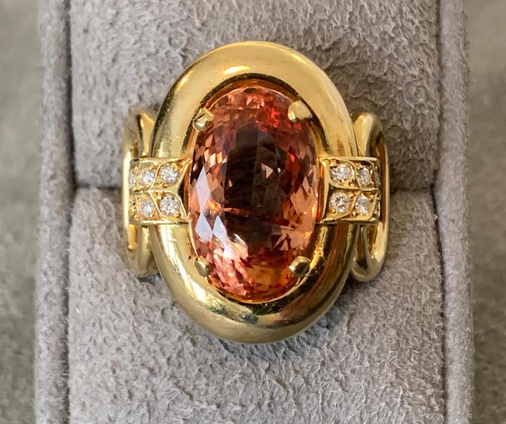 Imperial Topaz Ring For Sale 1