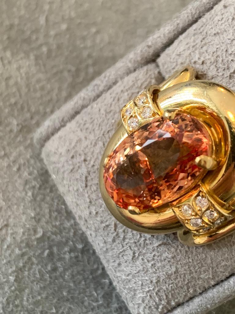 Imperial Topaz Ring For Sale 2