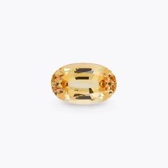 10.57 Carat Oval Imperial Topaz Loose Gemstone, 16.10 x 10.30 mm By Merkaba