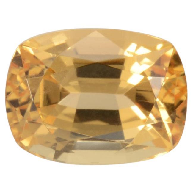 Bague en topaze impériale de 3,52 carats, pierre précieuse non sertie