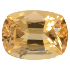 Bague en topaze impériale de 3,52 carats, pierre précieuse non sertie