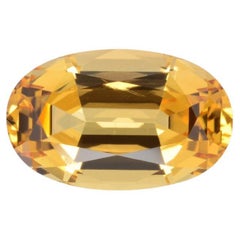Imperial Topaz Ring Gem 4.20 Carat Unset Loose Gemstone