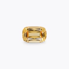 Imperial Topaz Ring Gem 8.10 Carat Cushion Loose Gemstone