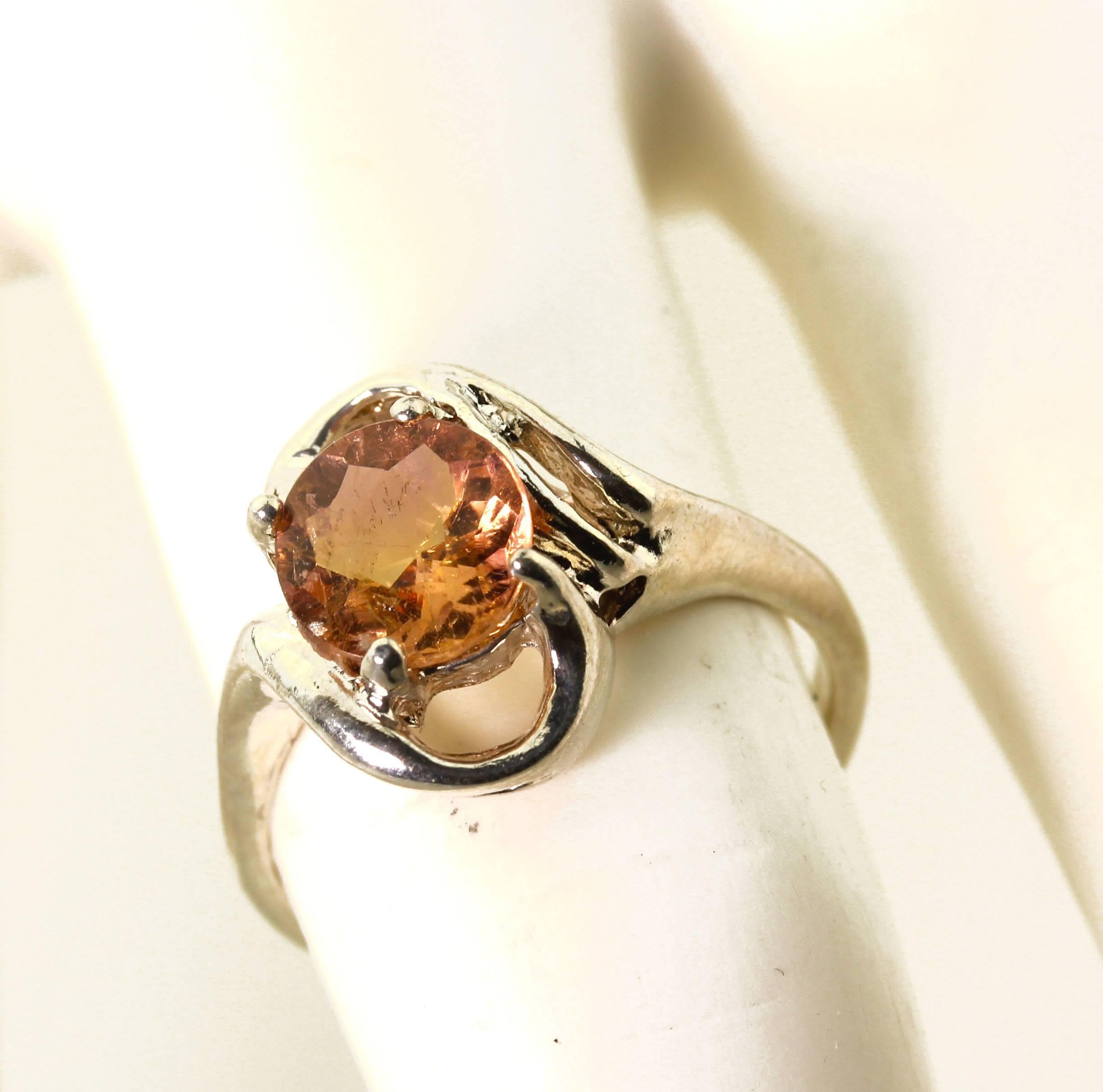 Women's Imperial Topaz Sterling Silver Ring