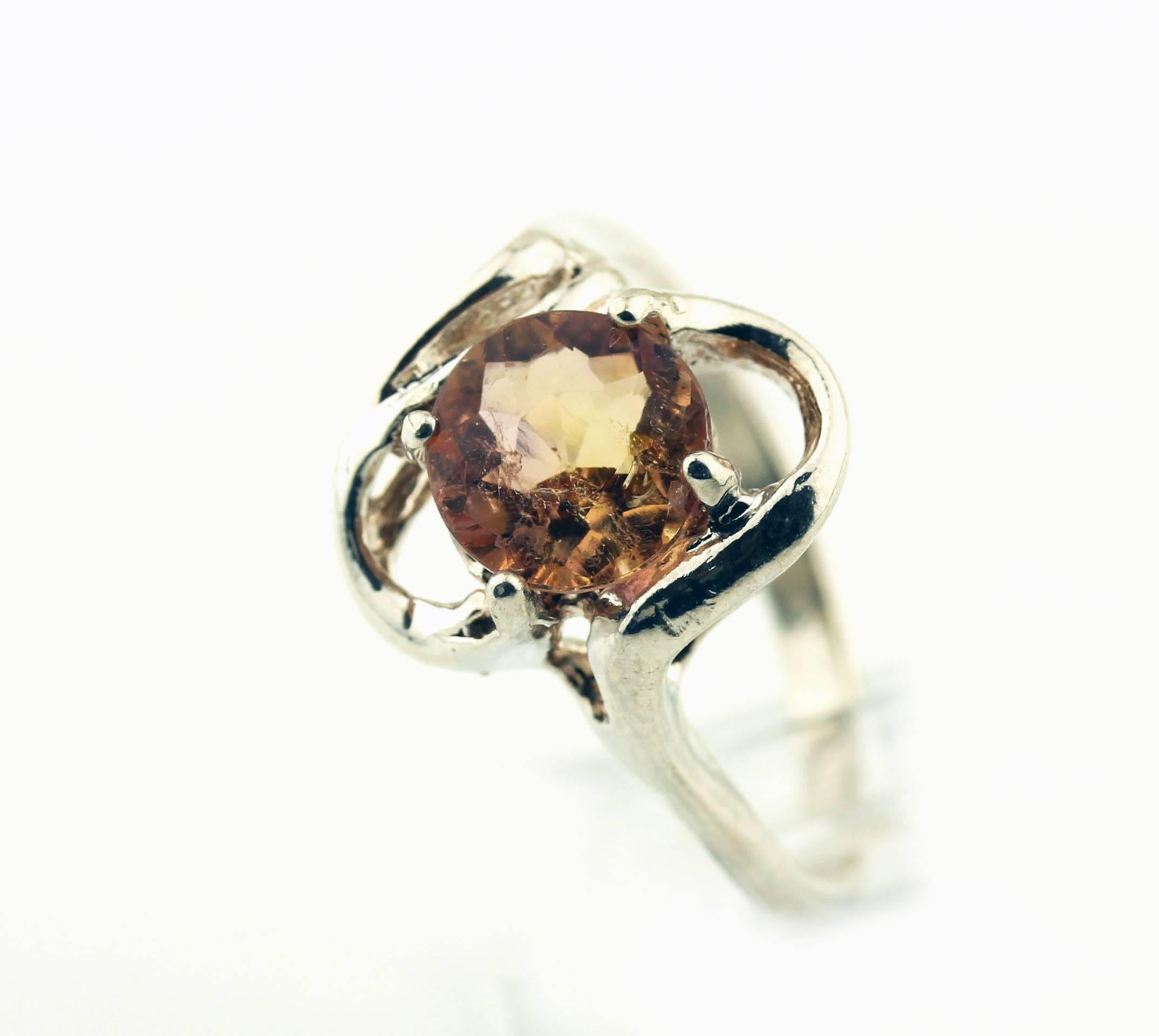 Imperial Topaz Sterling Silver Ring 1