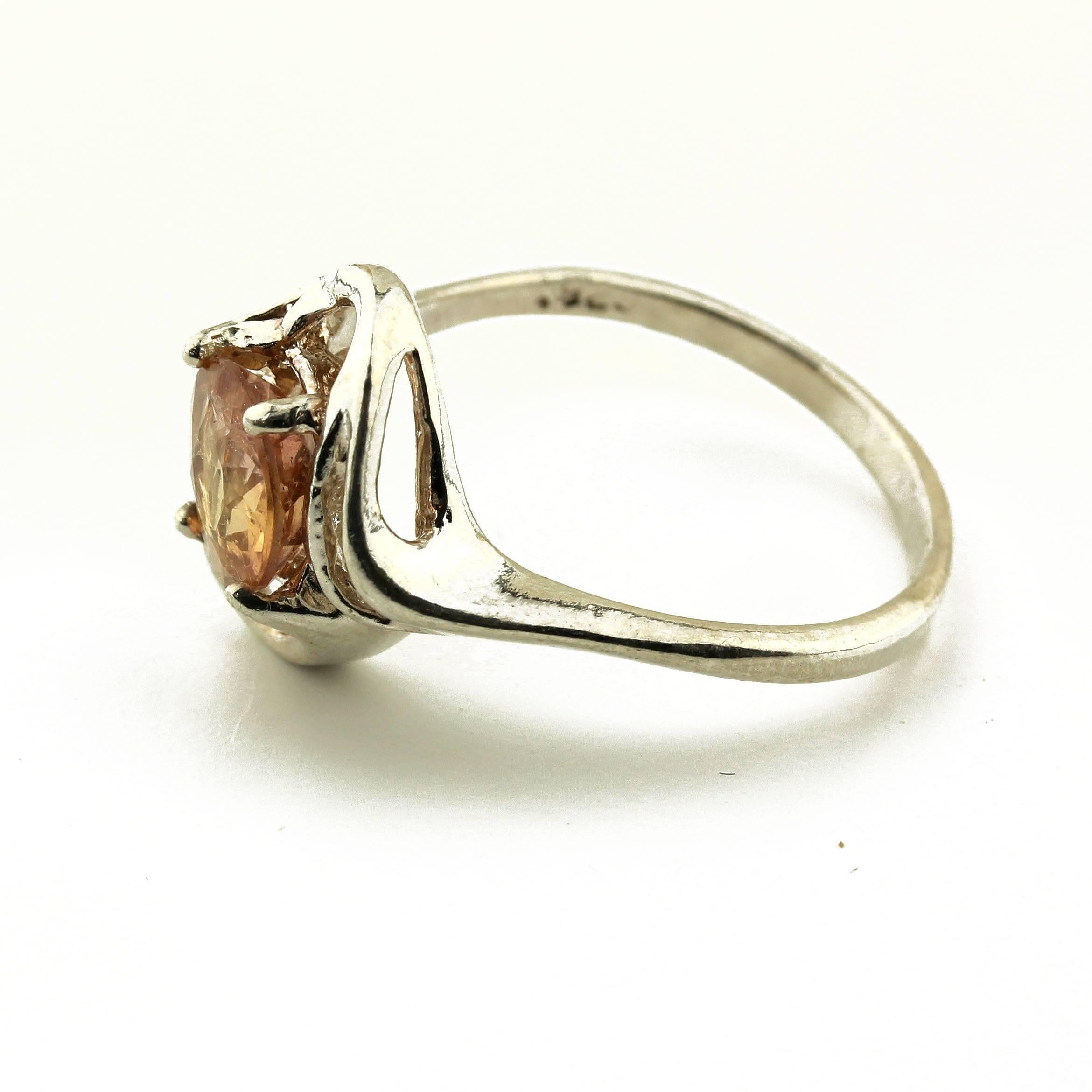 Imperial Topaz Sterling Silver Ring 2