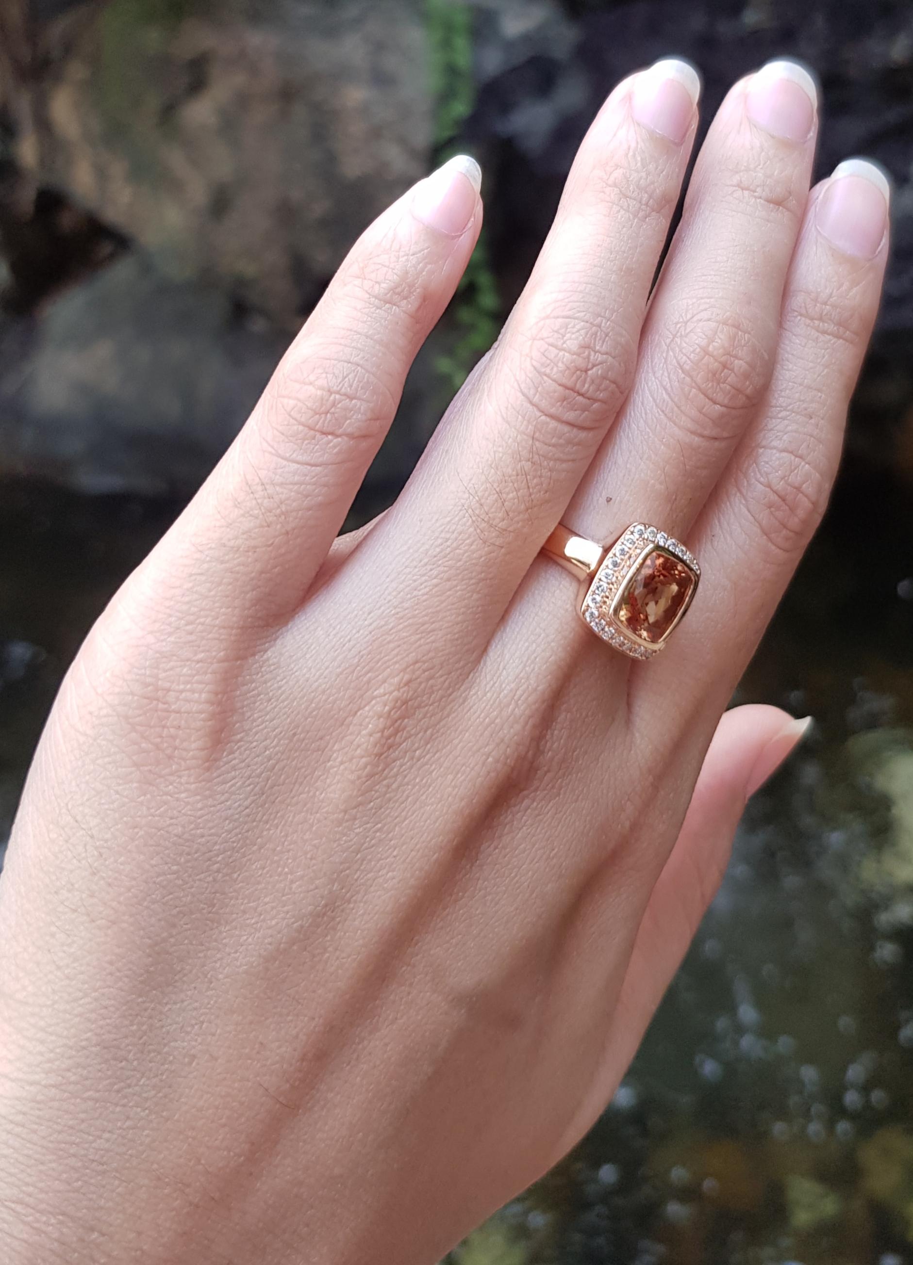 brown topaz engagement ring