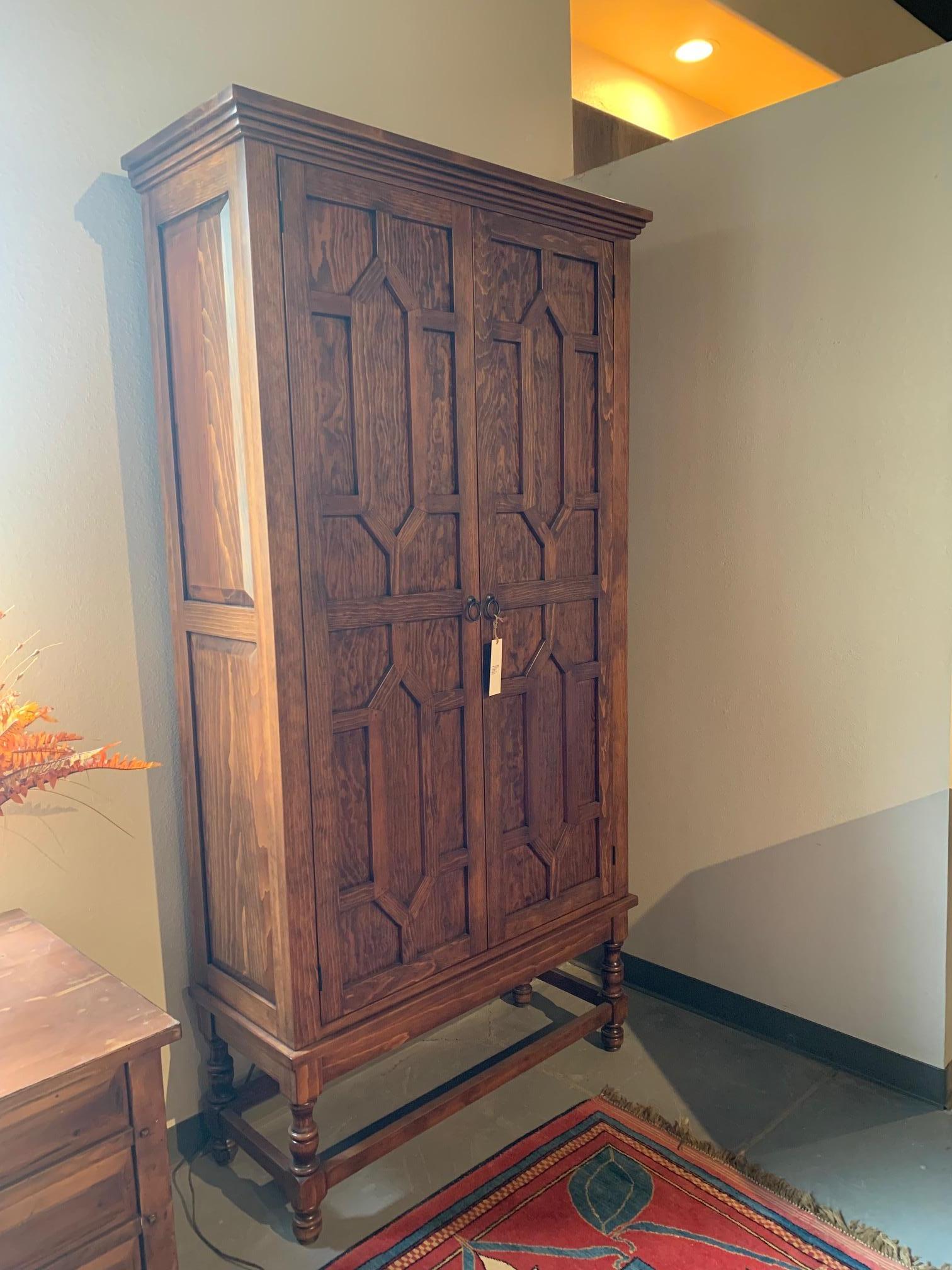 Mid-Century Modern Imperial Trellis Cabinet For Sale