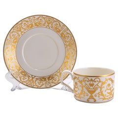 Tasse à thé et soucoupe Imperial Villeroy & Boch Vendome en porcelaine fine et dorée