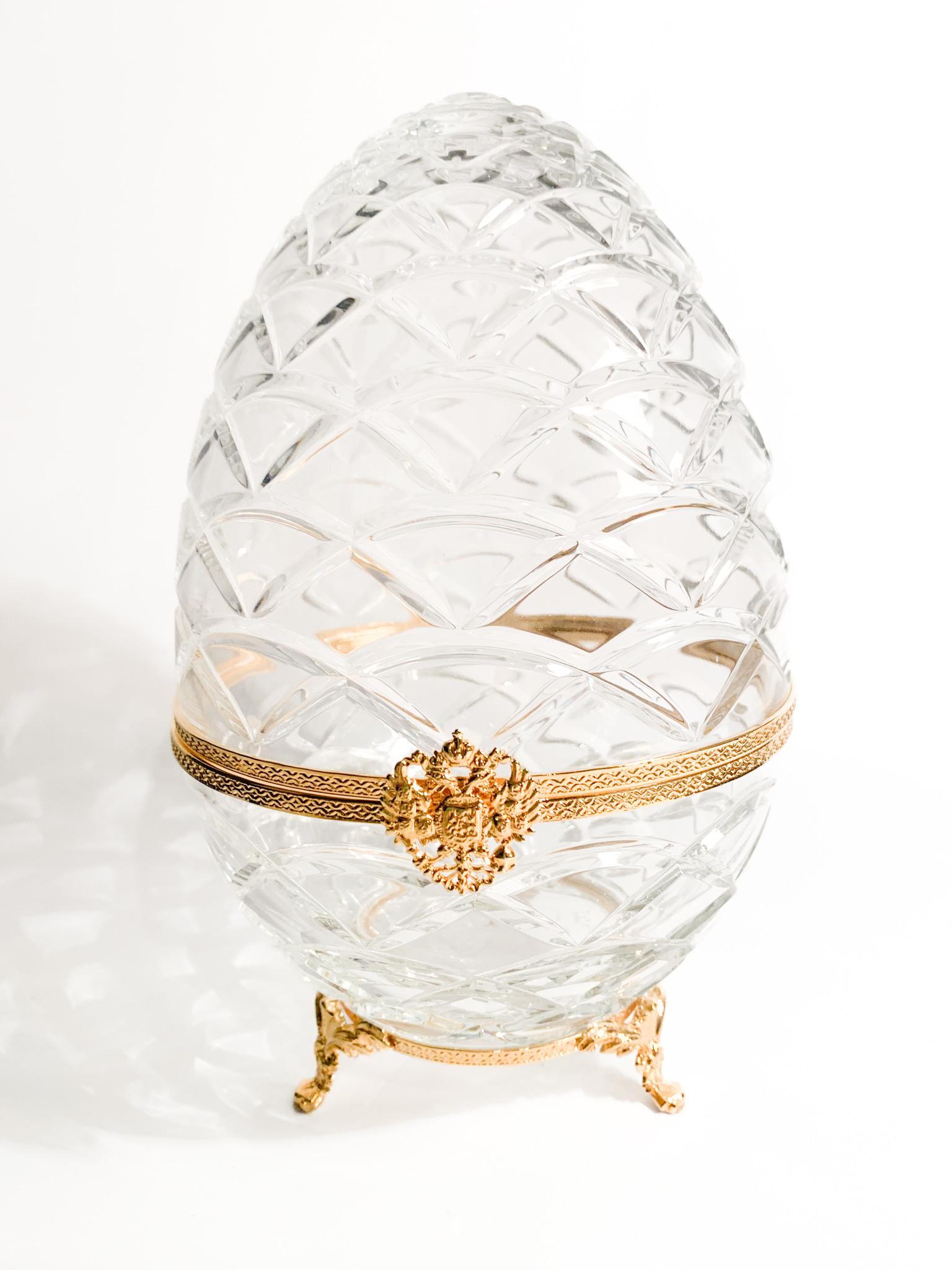 Imperialer Wodka und Kaviar-Set aus Fabergé-Kristall im Angebot 3