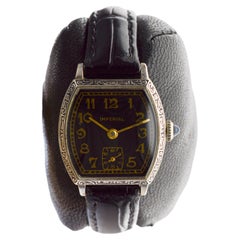 Montre Art déco en or blanc plaqué « Imperial », vers les années 1920