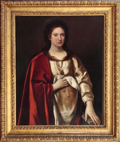 17th Century By Gramatica Cryptoportrait of a lady as The Veronica Oil on Canvas