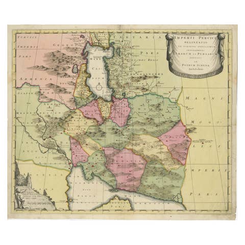 Imperii Persici Delineatio: A 1722 Cartographic Masterpiece of Persia by Schenk