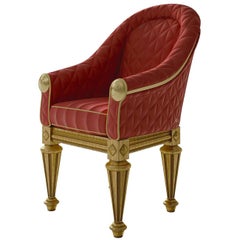 Imperiosa Red and Gold Armchair