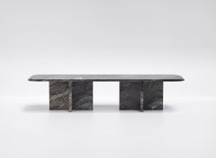Imperium - Modern Arabescato Grigio Orobico marble dining table (Large version)