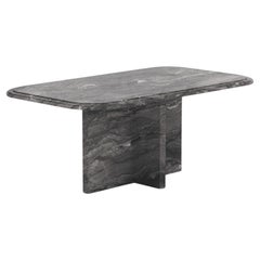Imperium — Modern Arabescato Grigio Orobico marble dining table (Small version)
