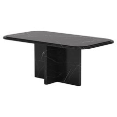 Imperium — Modern Marquina Black marble dining table (Small version)