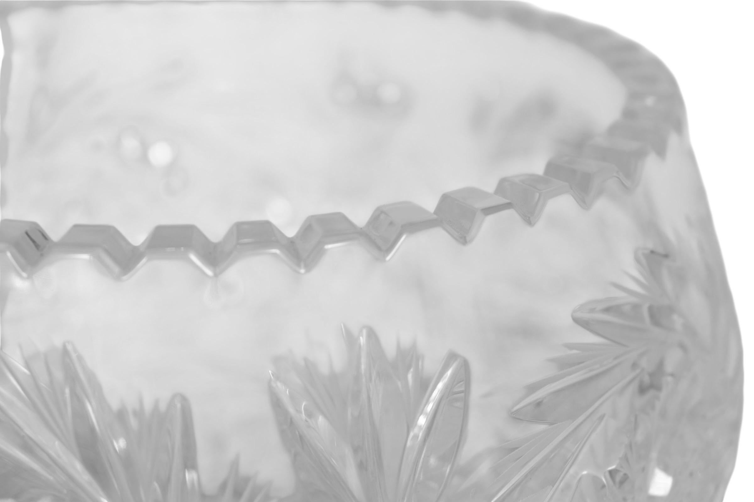 Bol et assiette en cristal Imperlux Bon état - En vente à Bradenton, FL