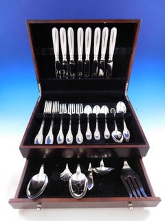 Impero by Wallace Italy Sterling Silver Flatware Set 8 Service Dinner 46 Pieces