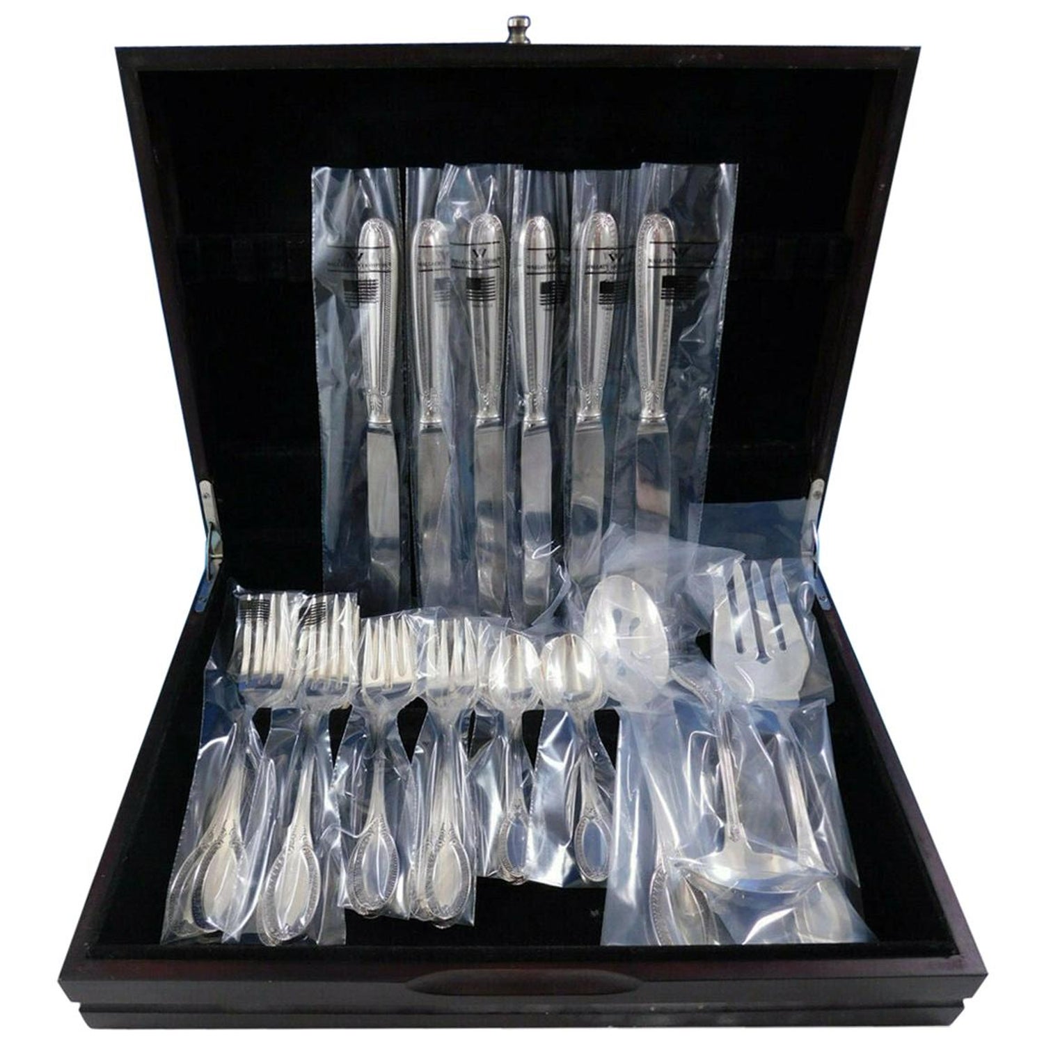 Impero by Wallace Italy Sterling Silver Flatware Set Service Dinner 27 Pcs  New For Sale at 1stDibs
