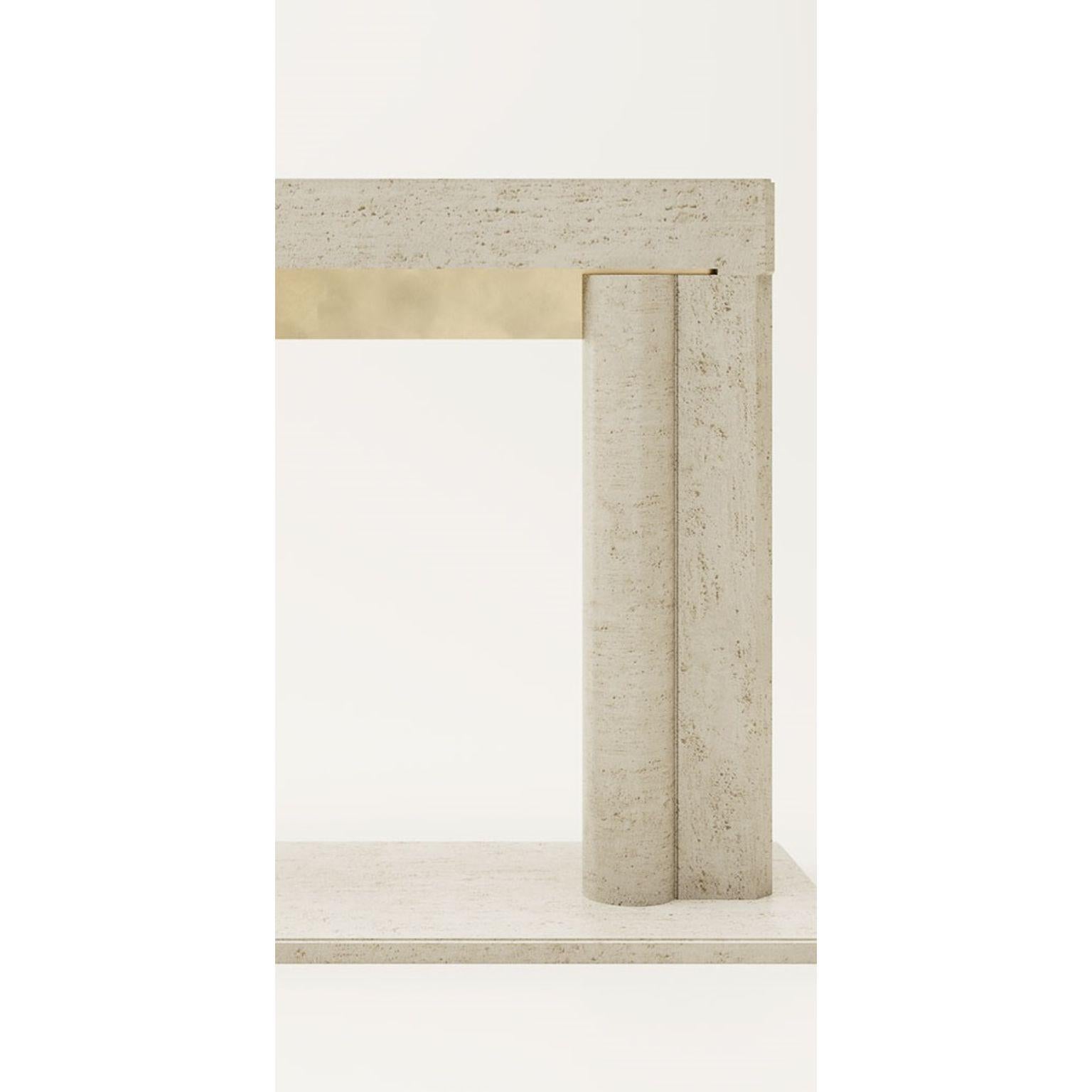 Brushed Impero Fireplace by Andrea Bonini For Sale