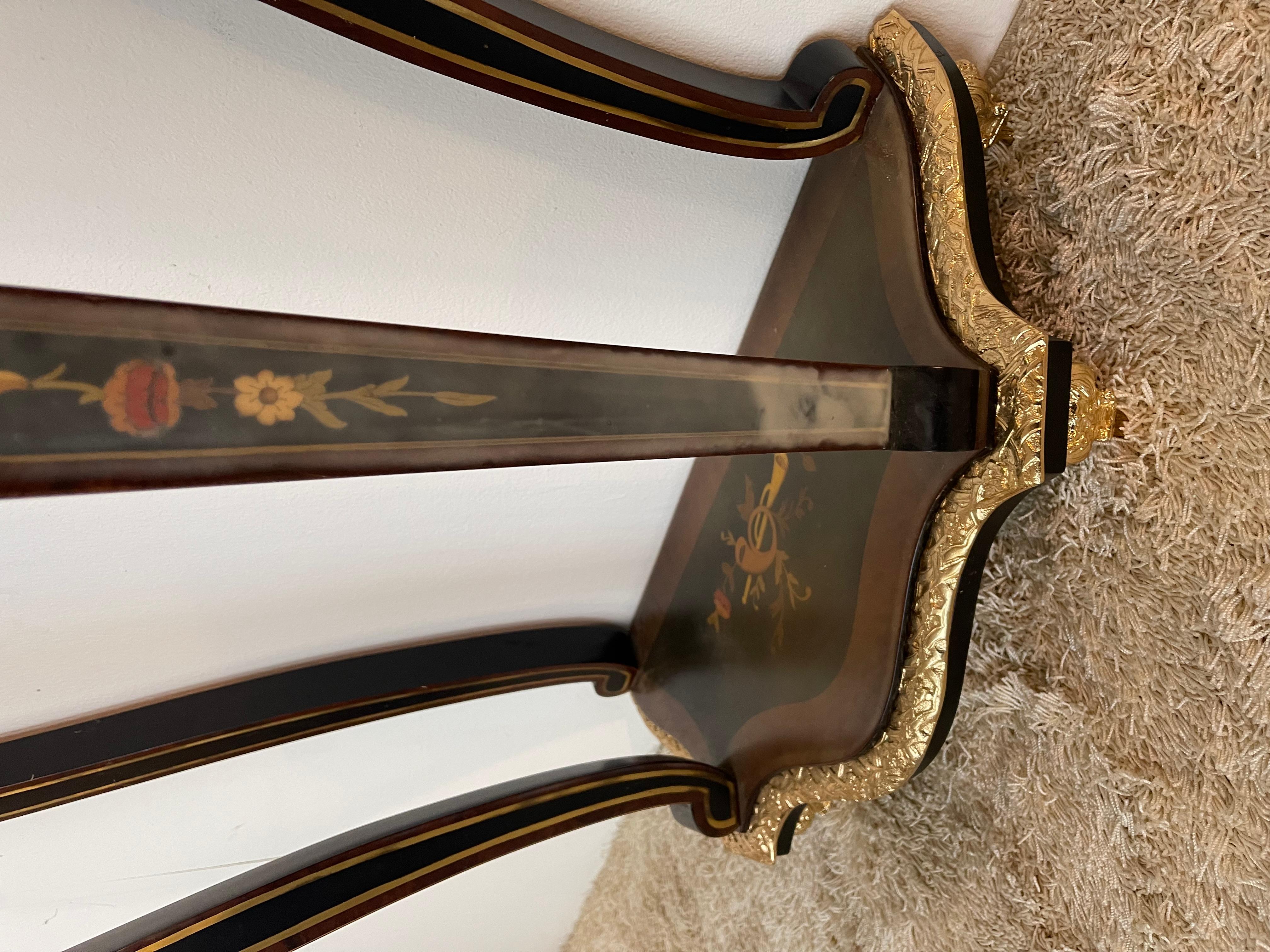 Imponente orologio a pendolo e console in stile francese secolo XX in vendita 8