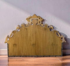 Impressive 18th-Century Rococo Headboard in Carved and Gilded Wood