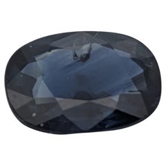 Important 0.96ct Midnight Blue Sapphire with Traditional Heat