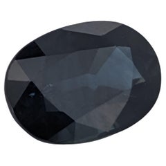 Important 1.18 ct Midnight Blue Thai Sapphire with Traditional