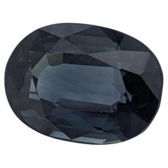 Important 1.21 ct Midnight Blue Thai Sapphire with Traditional