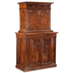 Important 16th Century Renaissance Florentine Drop Front Desk Cabinet