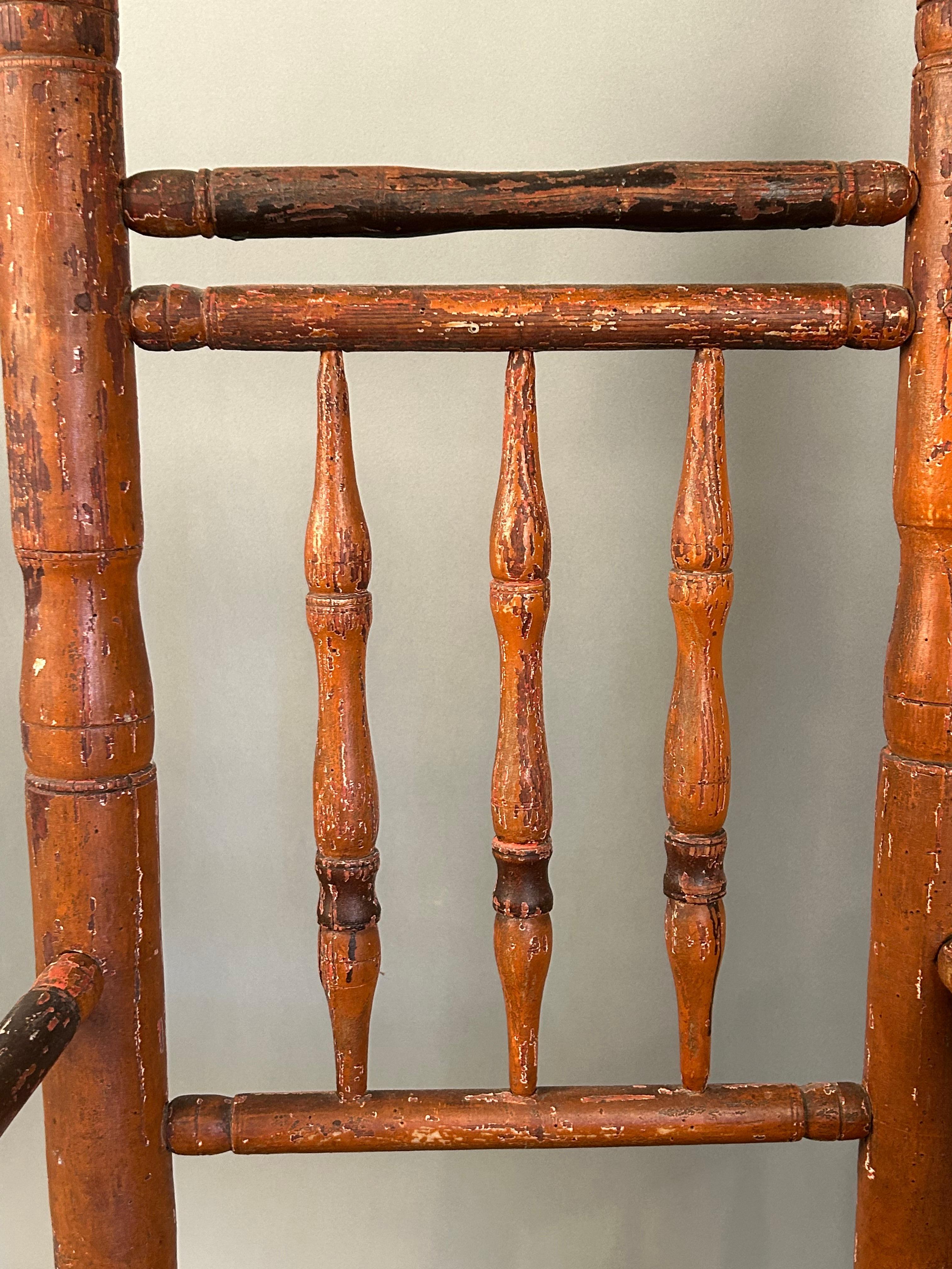 Importante sillón Carver del siglo XVII Medfield MA colonial estadounidense en venta