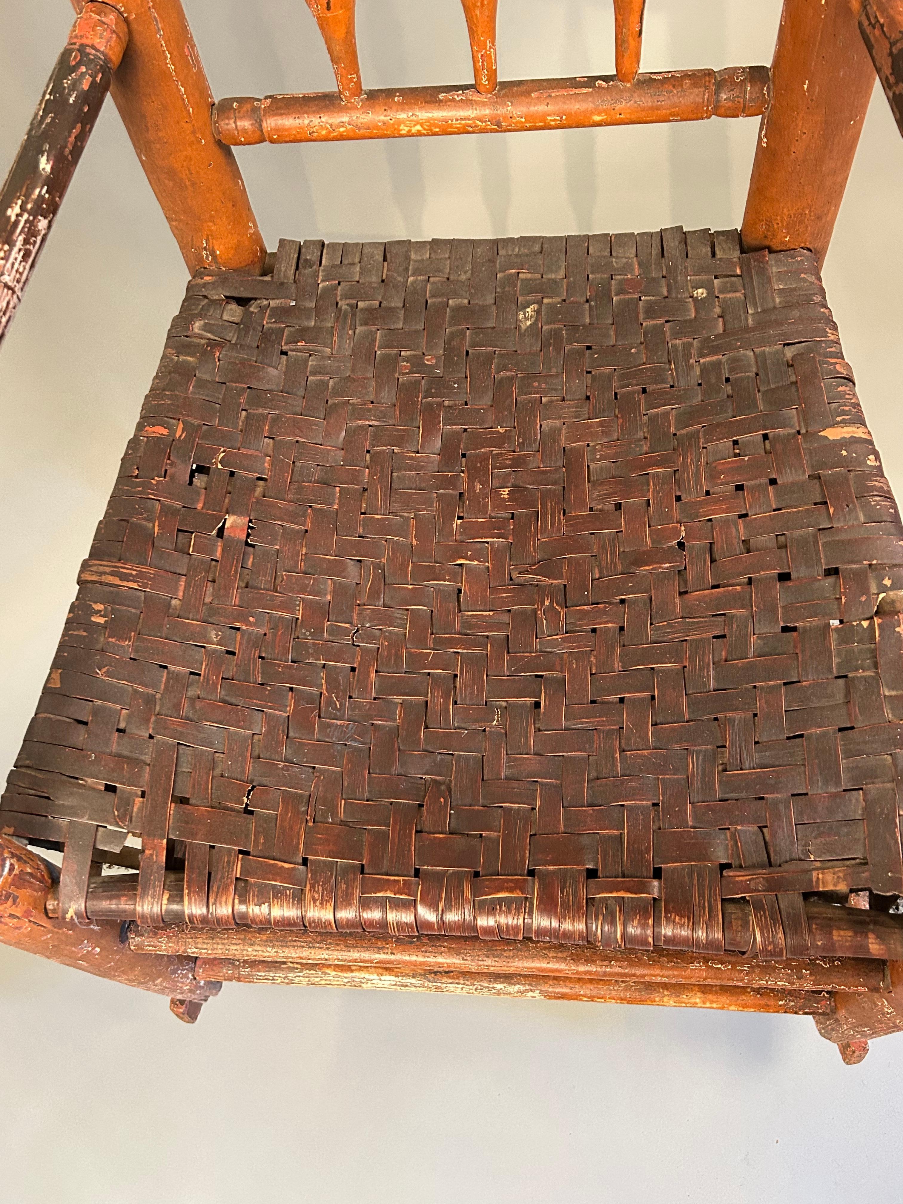 Importante sillón Carver del siglo XVII Medfield MA en Bueno estado para la venta en Woodbury, CT