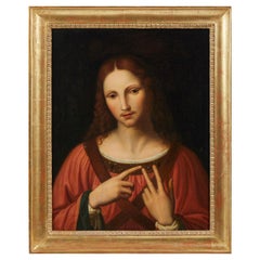 Important 17th-century Italian School "Christ Blessing"