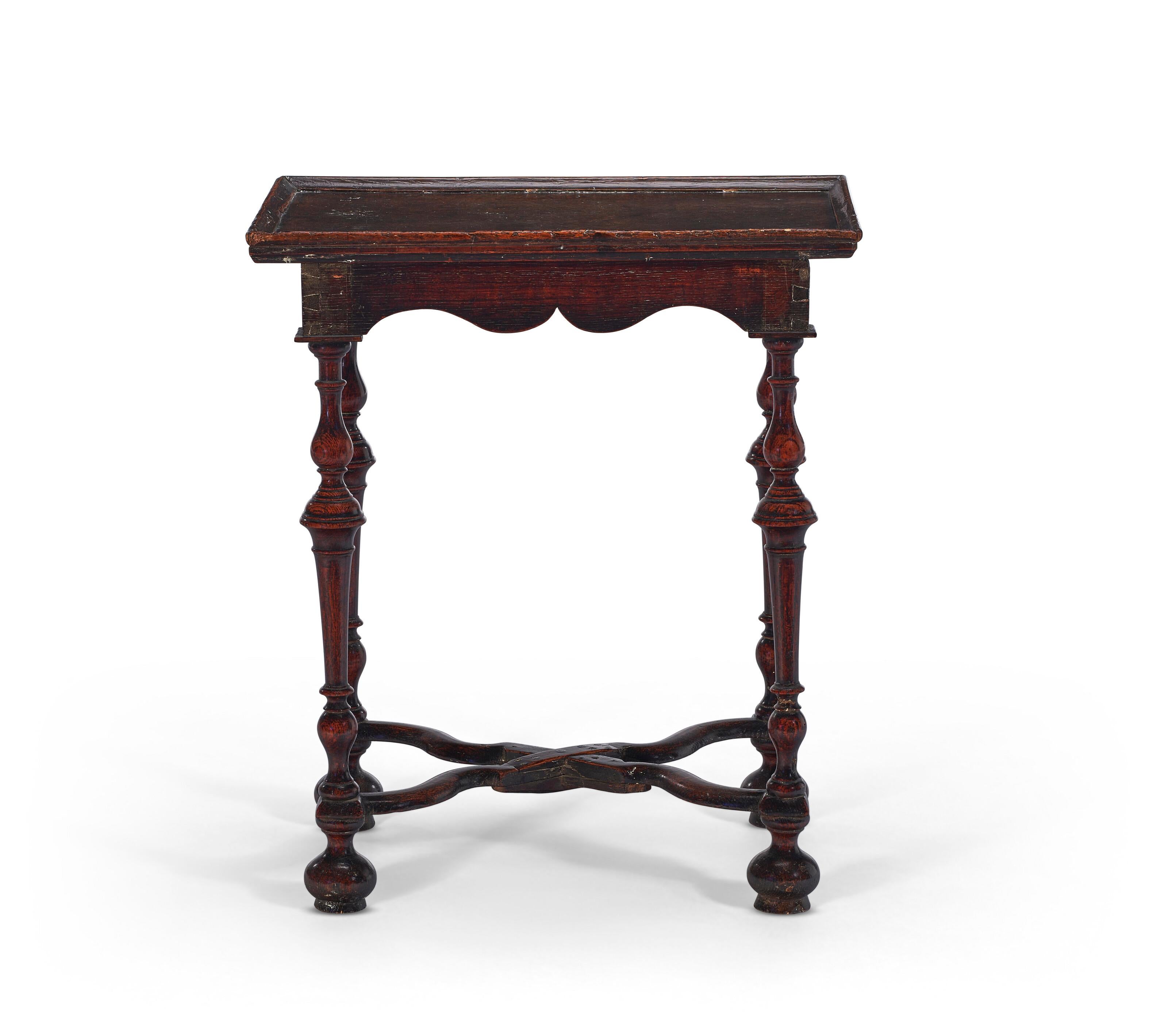 Anglais Importante table en chêne William and Mary du 17ème siècle, provenance du Met Museum en vente
