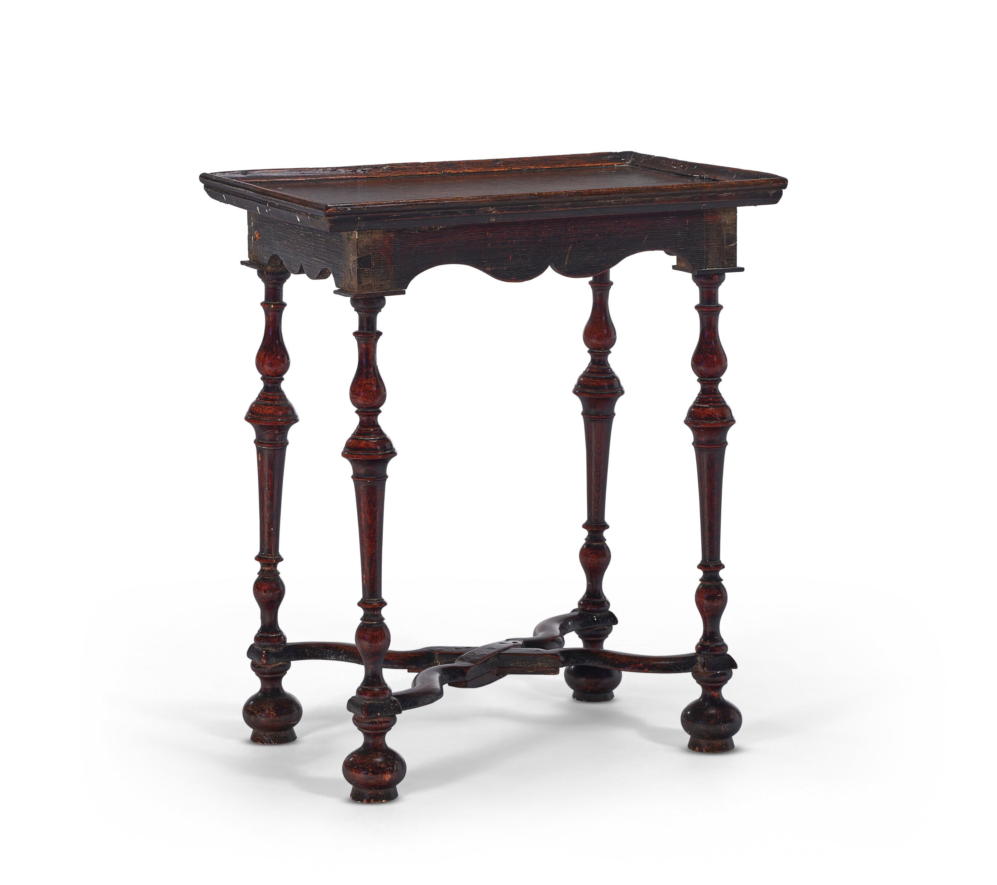 Importante table en chêne William and Mary du 17ème siècle, provenance du Met Museum en vente 1