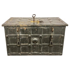 Important 17th Century Wrought Iron Chest from Nuremberg.