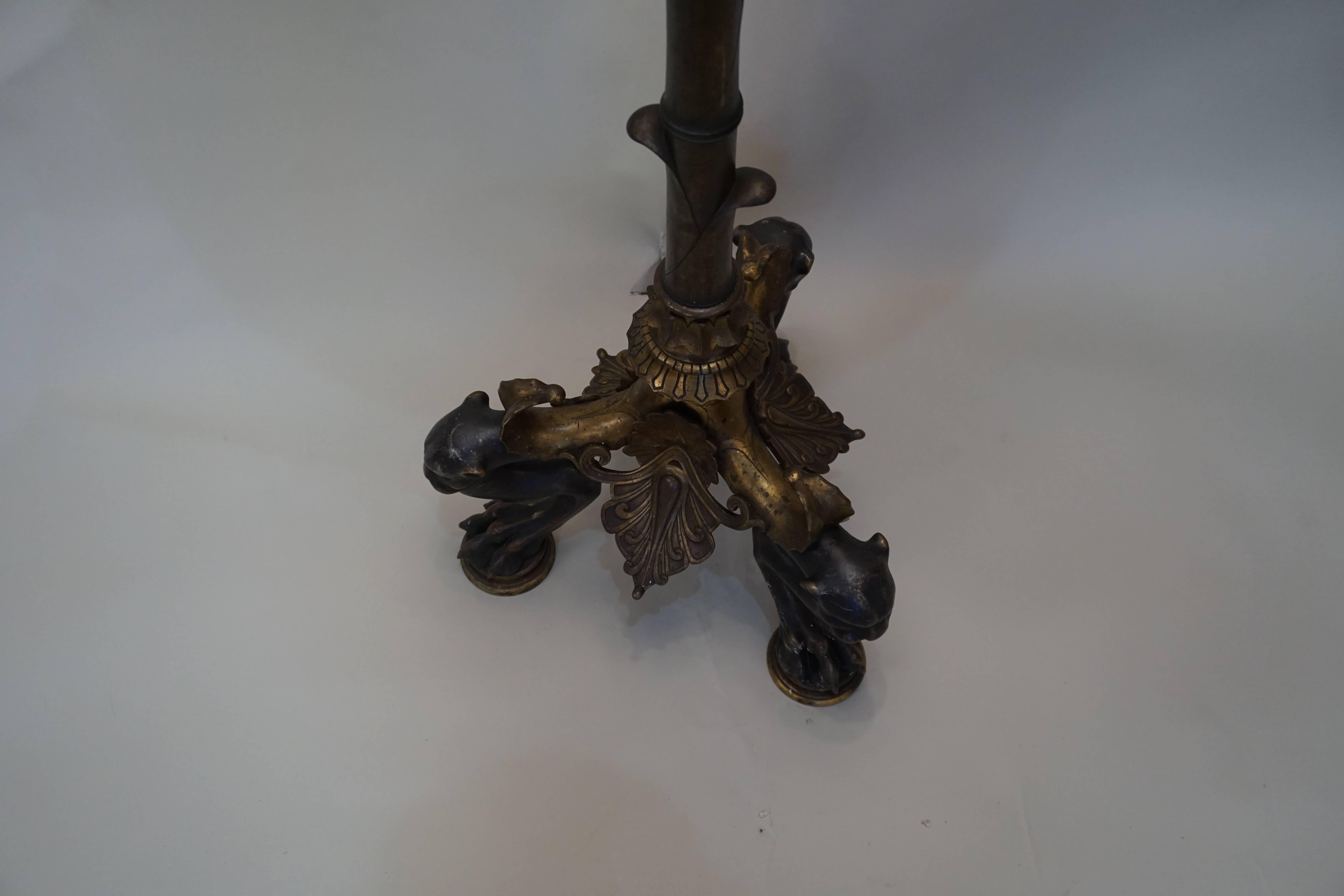 Mid-19th Century Important 1850s Bronze Floor Lamp by Henry Cahieux for Barbedienne