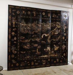 Important 18th Century Chinese Coromandel Lacquer Screen