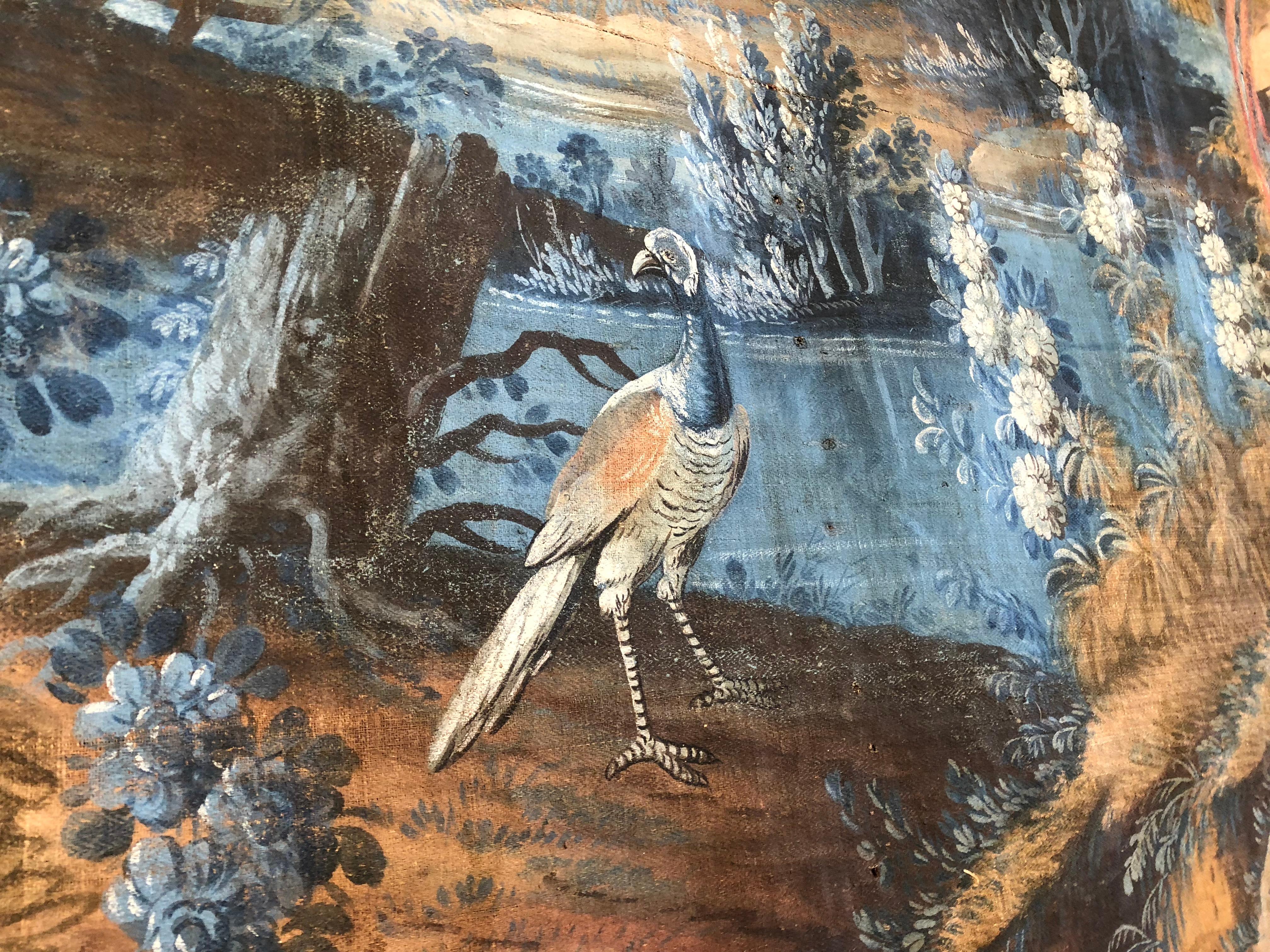 Important 18th Century French Toile Peinte Tapestry 7