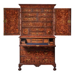 Important 18th Century George I Secretaire Cabinet on Chest by Coxed and Woster Antique Important 18th Century George I Secretaire Cabinet on Chest by Coxed and Woster