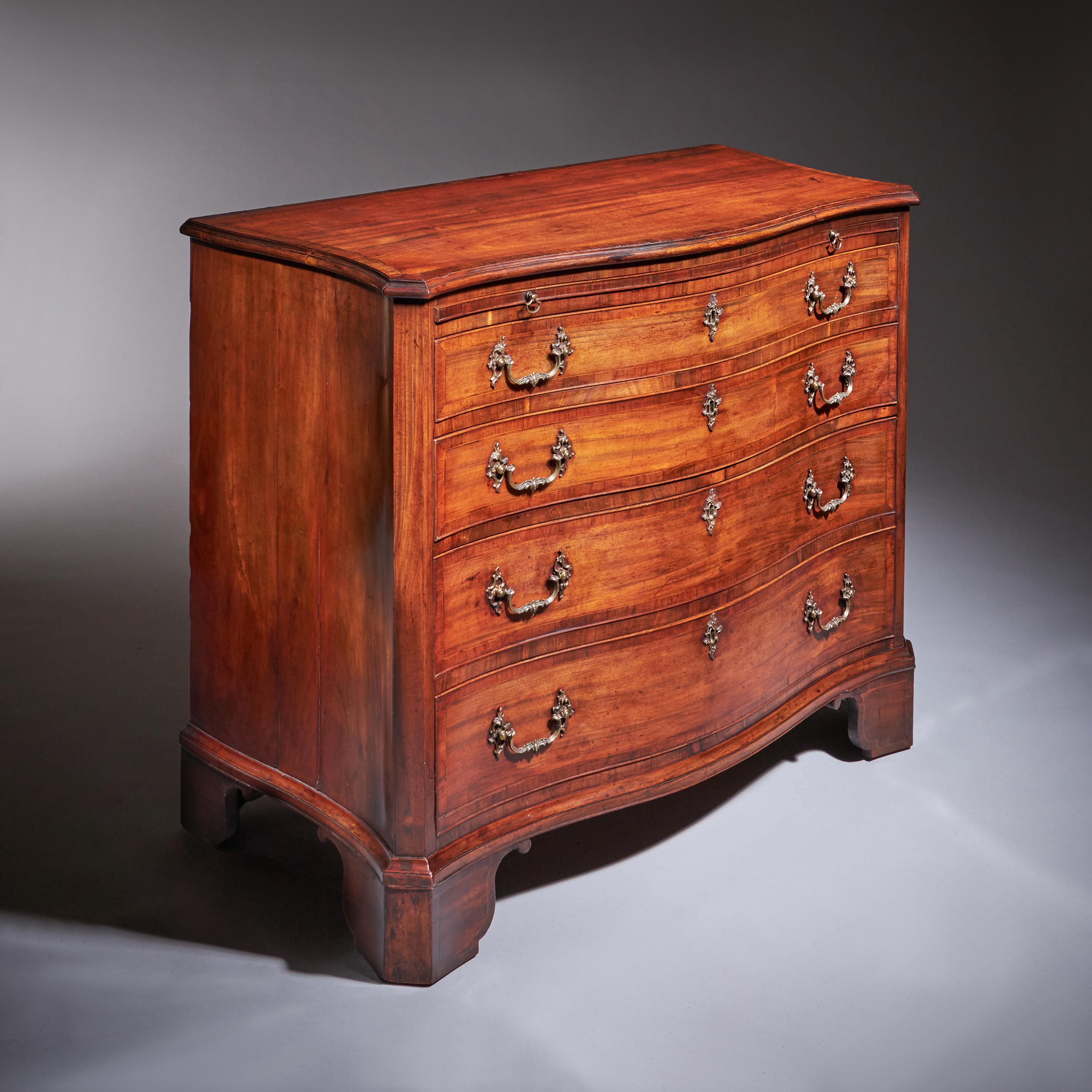 Chippendale Importante cassapanca in serpentino di Goncalo Alves del XVIII secolo Signe J N Teague 1779 in vendita