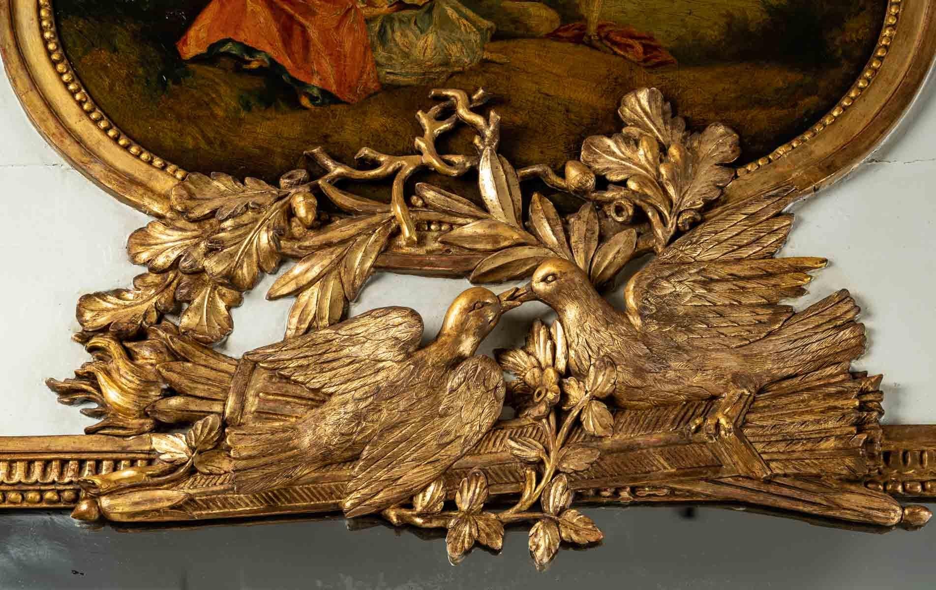 Wood Important 18th Century Trumeau
