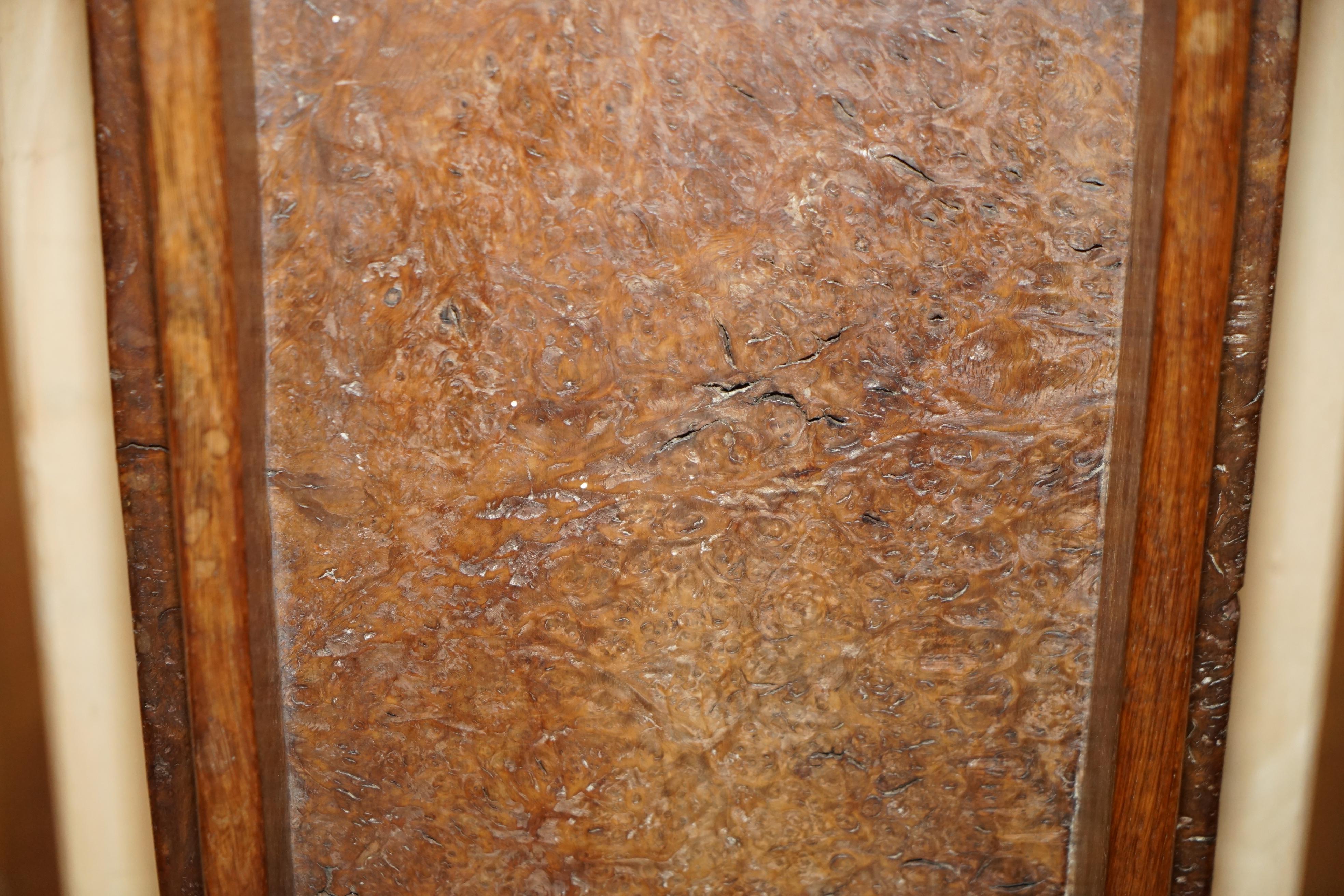 IMPORTANT 1930's BURR OAK ROBERT MOUSEMAN THOMPSON STOOL WITH PERIOD CURVED TOP For Sale 9