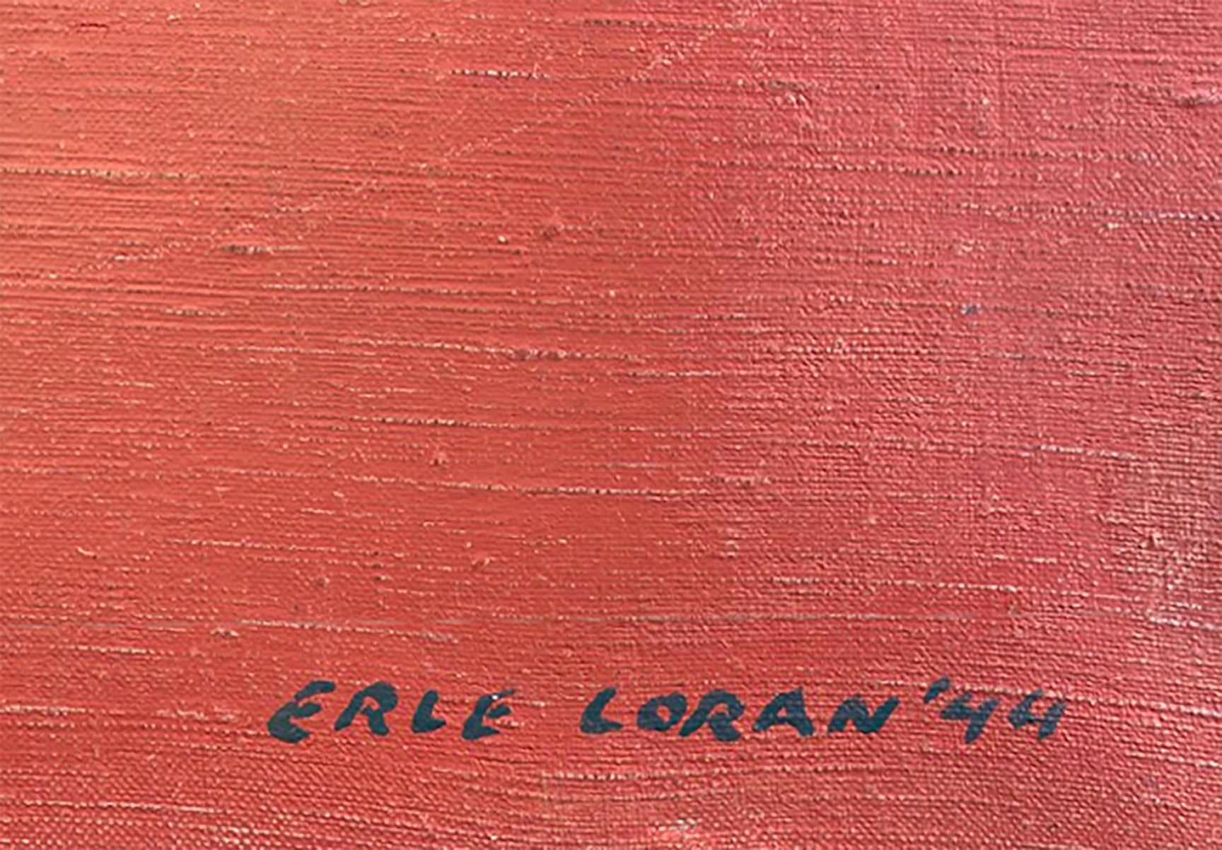 Wichtiges surrealistisches Öl auf Leinwand von Erle Loran aus dem Jahr 1944 im Angebot 2