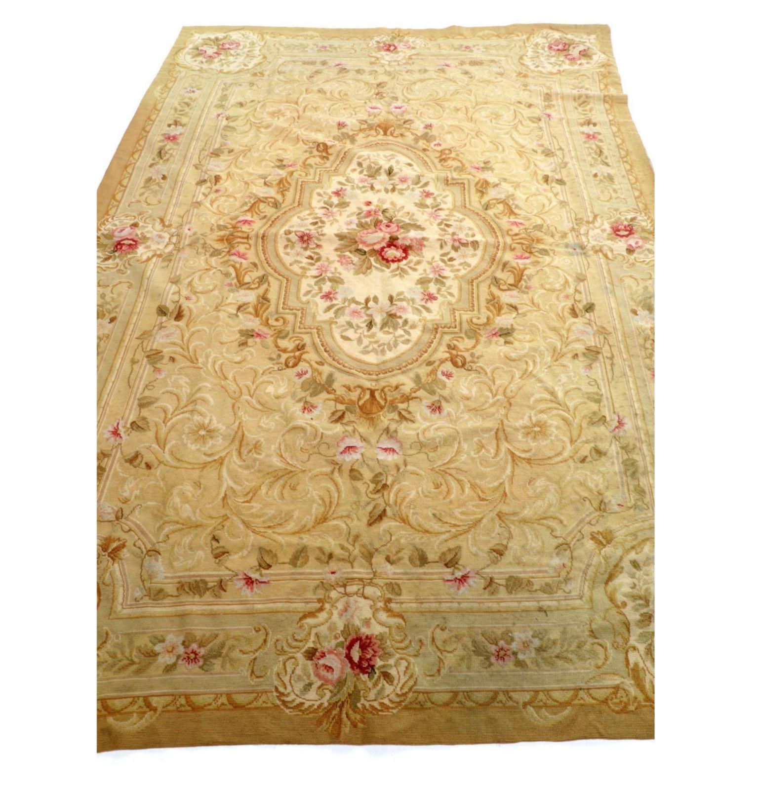 Hand-Crafted Important 19th Century Aubusson Rug