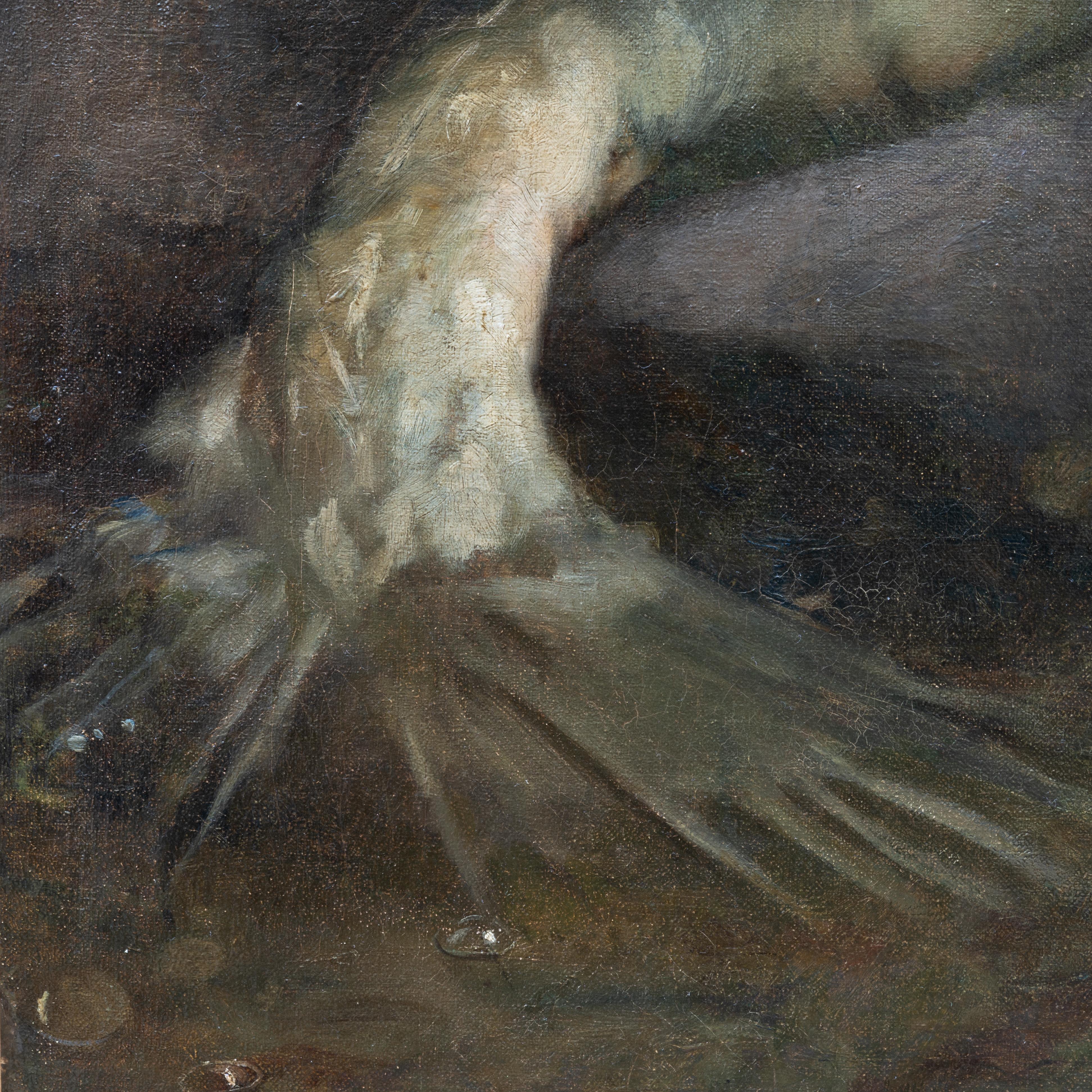 Charles Napier Kennedy, Gemälde „Die Meerjungfrau“ aus dem 19. Jahrhundert 3